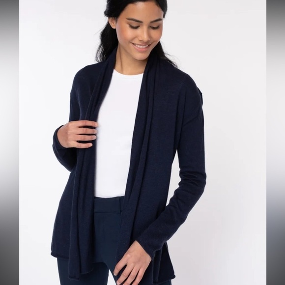 Alashan Cashmere Caroline Grace Cotton Cashmere Mini Duster NWT - Picture 2 of 16